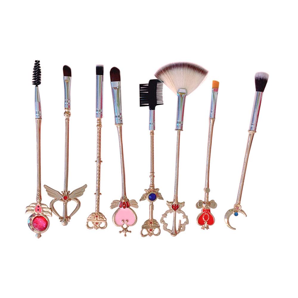 8 Pcs Magical Girl Sakura Sailor Moon Makeup Brush Set