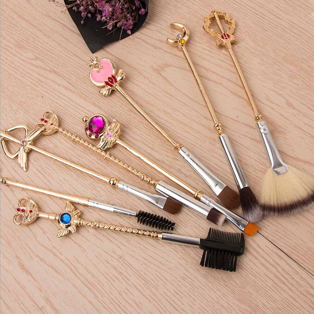 8 Pcs Magical Girl Sakura Sailor Moon Makeup Brush Set